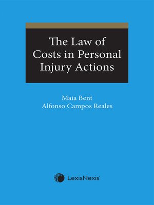cover image of Law of Costs in Personal Injury Actions